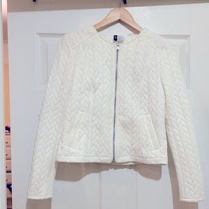 White quilted jacket